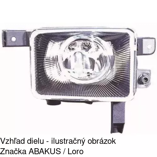 Hmlové svetlo - predné 5557300E /POLCAR/ - obr. 2