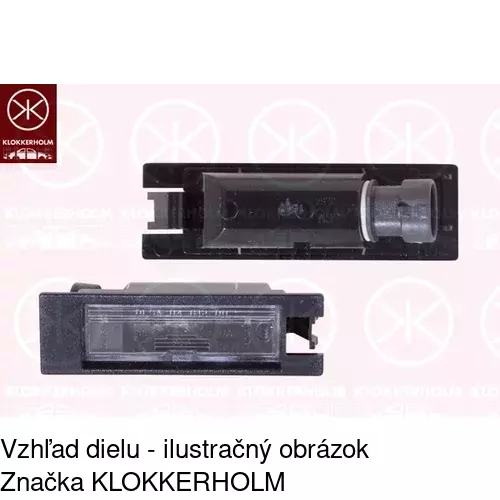 Svetlo na osvetlenie evidenčného čísla POLCAR 5557959X