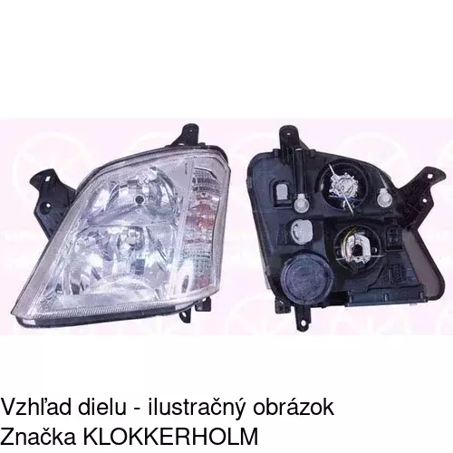 Hlavný reflektor 5559100E /POLCAR/ - obr. 1