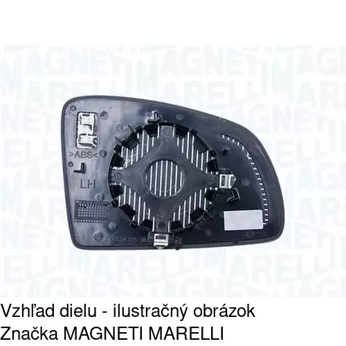 Sklo vonkajšieho zrkadla s držiakom 5559544M /POLCAR/ - obr. 5