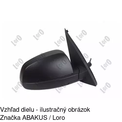 Sklo vonkajšieho zrkadla s držiakom 5559552M /POLCAR/ - obr. 5
