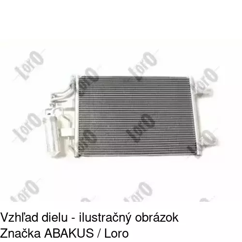 Chladiče klimatizácie 5559K8C2 /POLCAR/ - obr. 1