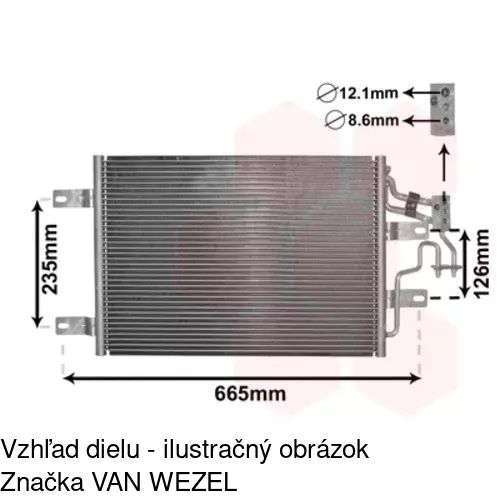 Chladiče klimatizácie 5559K8C2 /POLCAR/ - obr. 2
