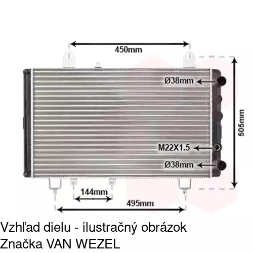 Chladiče vody 5701085X /POLCAR/ - obr. 1