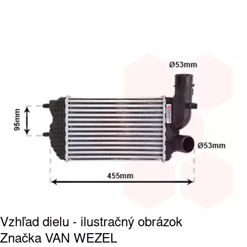 Chladiče vzduchu (Intercoolery) 5702J8-1 /POLCAR/ - obr. 4