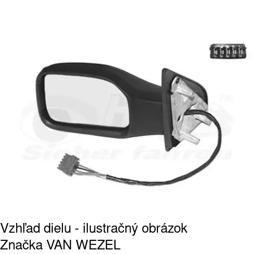 Vonkajšie zrkadlo 5706514E /POLCAR/ - obr. 4