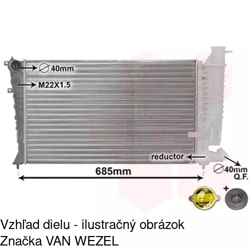 Chladiče vody 570708A4 /POLCAR/ - obr. 4