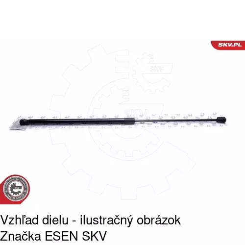 Plynová pružina 5707AS /POLCAR/ - obr. 2