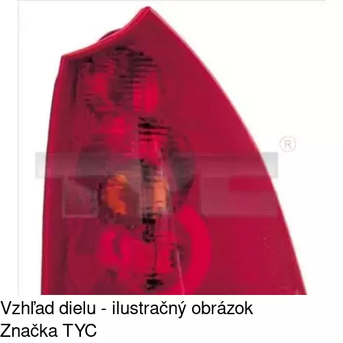 Zadné svetlo POLCAR 5710881V
