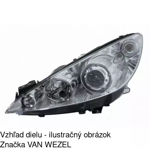 Hlavný reflektor 5712091U /POLCAR/ - obr. 3