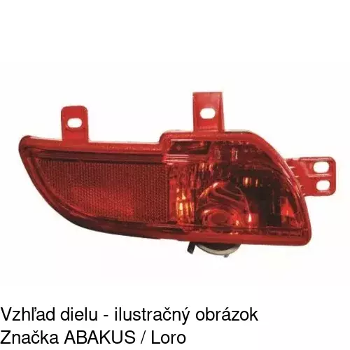 Hmlové svetlo - zadné POLCAR 572097-E