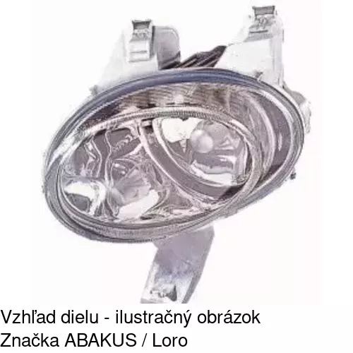 Hmlové svetlo - predné 5723303E /POLCAR/ - obr. 2
