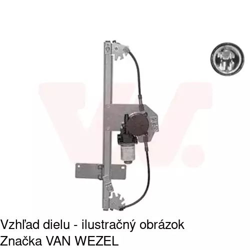 Mechanizmus sťahovania okna elektrický bez motora 5724PSG1 /POLCAR/ - obr. 4