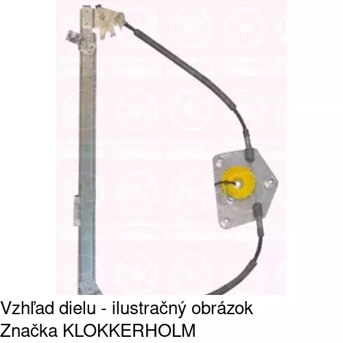 Mechanizmus sťahovania okna elektrický bez motora 5746PSG2 /POLCAR/ - obr. 1