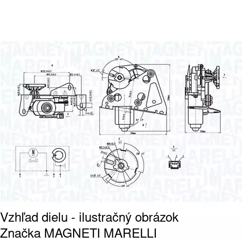 Motorček stieračov 5748SWT1 /POLCAR/ - obr. 1