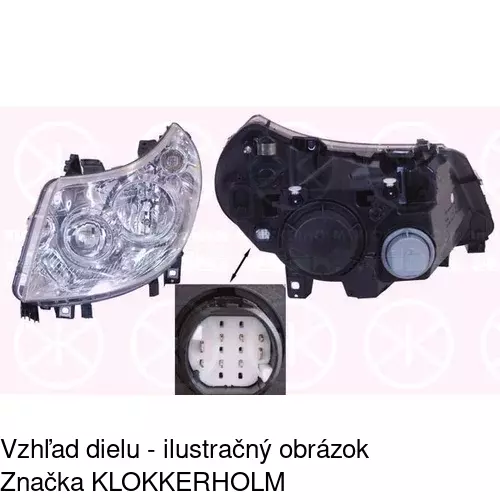 Hlavný reflektor 5770090E /POLCAR/ - obr. 1