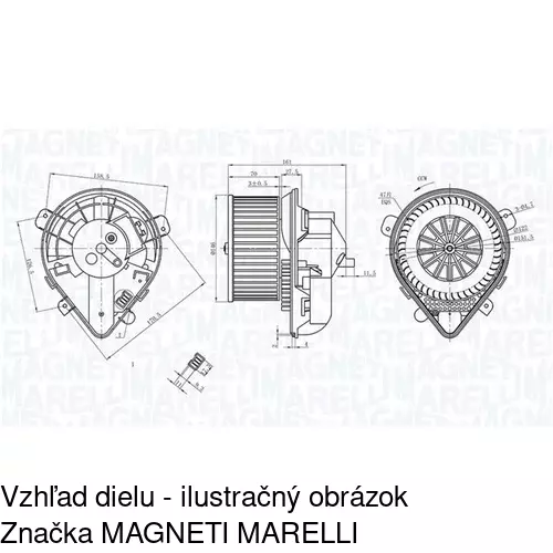 Ventilátory kúrenia 5786NU-1 /POLCAR/ - obr. 1