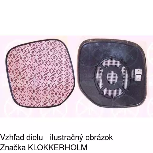 Sklo vonkajšieho zrkadla s držiakom 5790556M /POLCAR/ - obr. 5