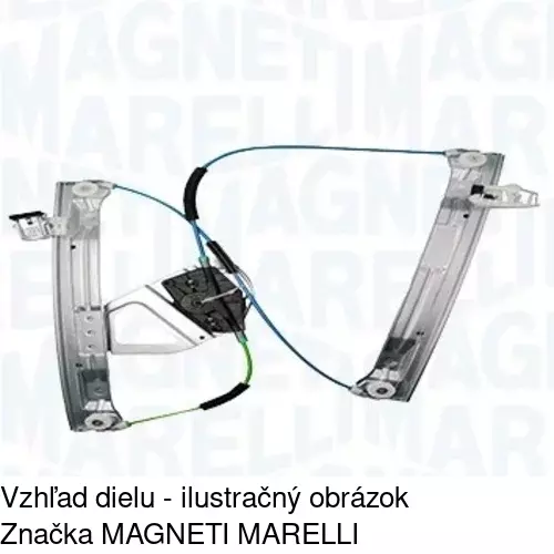 Mechanizmus sťahovania okna elektrický bez motora 57B1PSG2E /POLCAR/ - obr. 1
