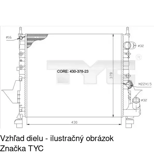Chladiče vody POLCAR 600308-1