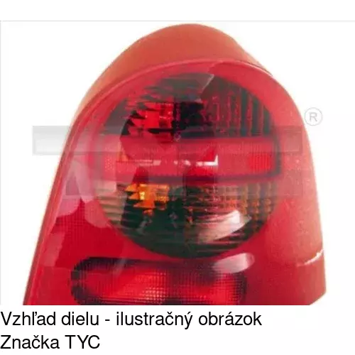 Zadné svetlo POLCAR 6004881V