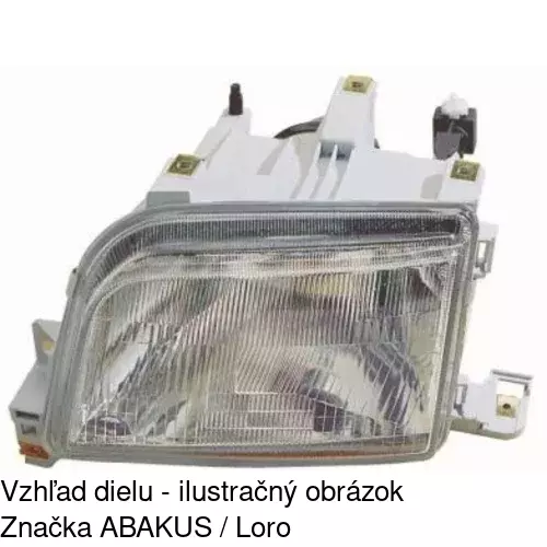 Hlavný reflektor 6006090E /POLCAR/ - obr. 2