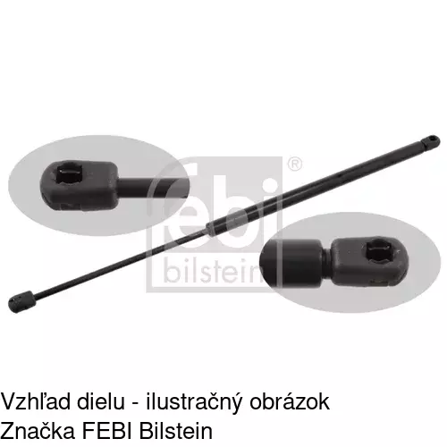 Plynová pružina 6007AB6 /POLCAR/ - obr. 2