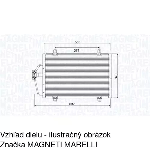 Chladiče klimatizácie 6007K8C1 /POLCAR/ - obr. 1
