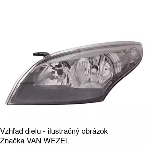 Hlavný reflektor 6014095E /POLCAR/ - obr. 2
