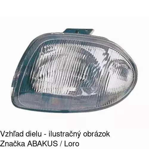 Hlavný reflektor 601510-H /POLCAR/ - obr. 2