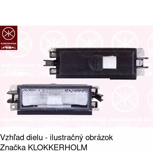 Svetlo na osvetlenie evidenčného čísla POLCAR 6015959X