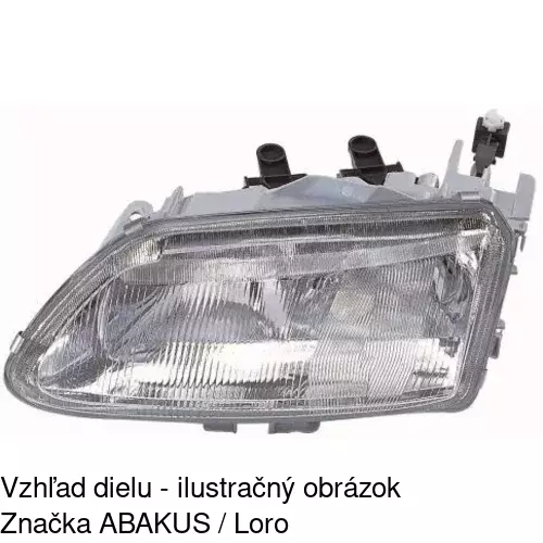Hlavný reflektor 6032093E /POLCAR/ - obr. 1