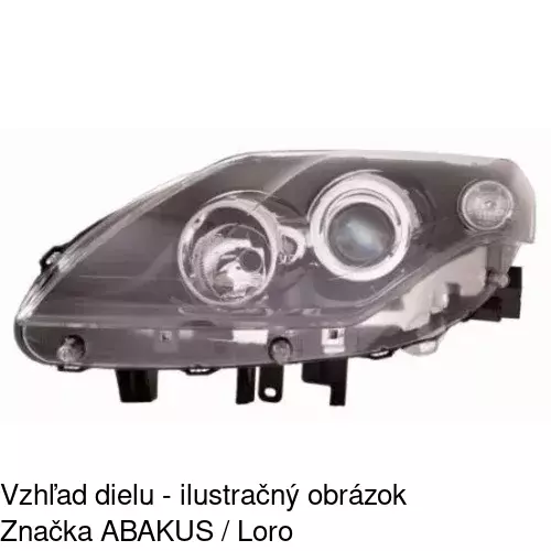Hlavný reflektor 603910-E /POLCAR/ - obr. 1