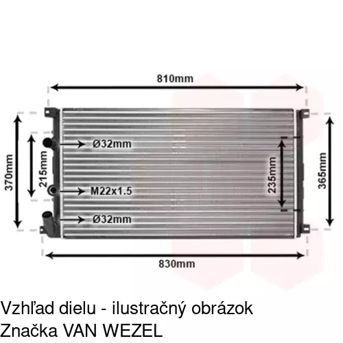 Chladiče vody 604108A4 /POLCAR/ - obr. 4