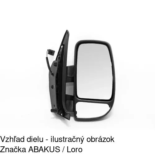 Vonkajšie zrkadlo 6042524E /POLCAR/ - obr. 3