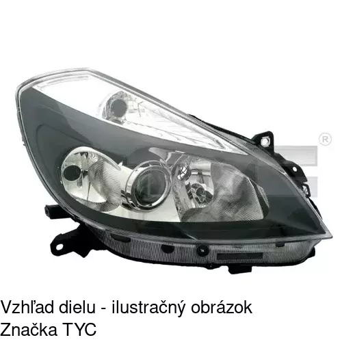 Hlavný reflektor 6055094E /POLCAR/ - obr. 2