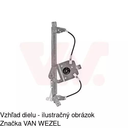 Elektrický mechanizmus okna dverí 6055PSE3 /POLCAR/ - obr. 5