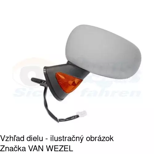 Rám vonkajšieho zrkadla 605654PM /POLCAR/ - obr. 3