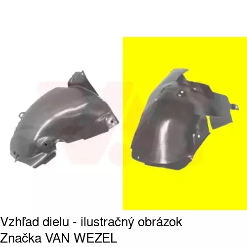 Podblatník (plast) POLCAR 6056FP2T