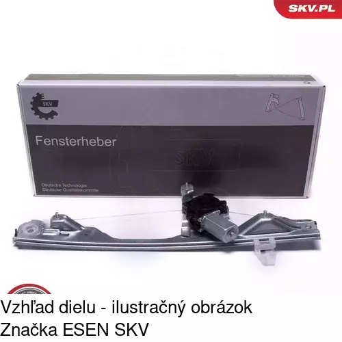 Mechanizmus sťahovania okna elektrický bez motora 6056PSG2 /POLCAR/ - obr. 4