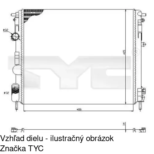 Chladiče vody POLCAR 606008-6