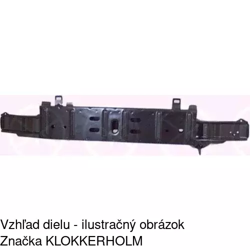 Dolný nosník predného čela POLCAR 606024