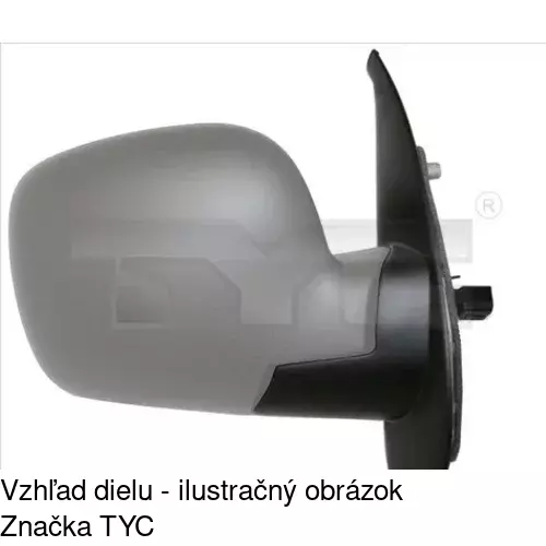 Vonkajšie zrkadlo 6062526E /POLCAR/ - obr. 1