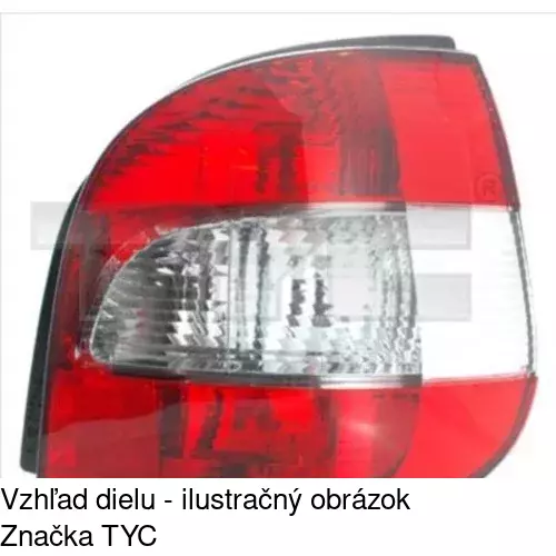 Zadné svetlo POLCAR 607087-E