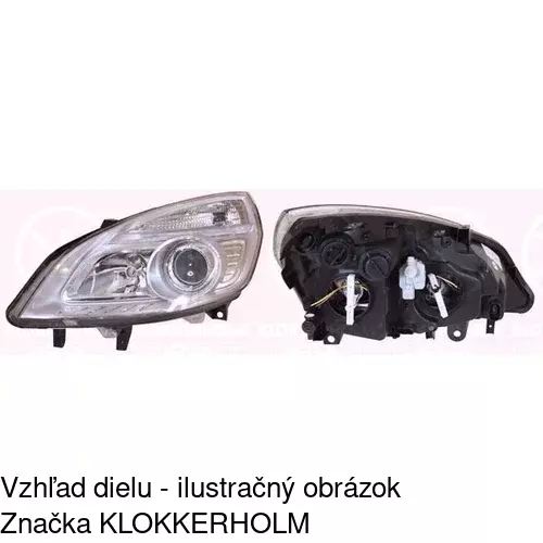 Hlavný reflektor 607210-E /POLCAR/ - obr. 2