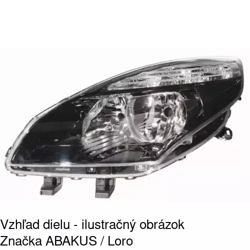 Hlavný reflektor 607310-V /POLCAR/ - obr. 3