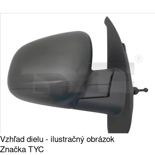 Vonkajšie zrkadlo 60U1521M /POLCAR/ - obr. 1