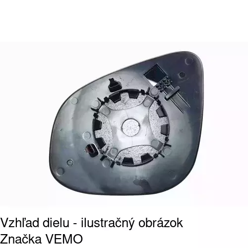 Sklo vonkajšieho zrkadla s držiakom 60U1554M /POLCAR/ - obr. 4