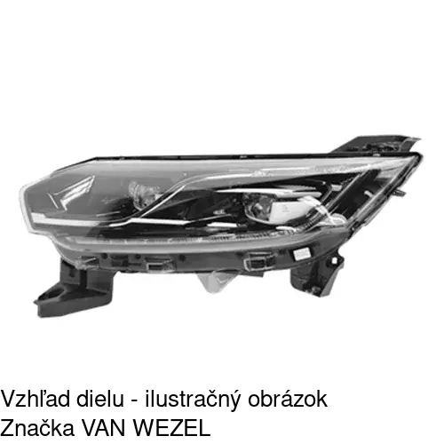 Hlavný reflektor 60V209-V /POLCAR/ - obr. 1