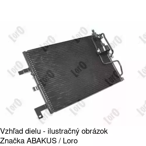 Chladiče klimatizácie 6522K8C1 /POLCAR/ - obr. 2